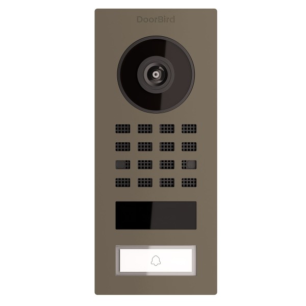 Opbouw deurintercom Smart-ON Doorbird D1101V in beige grijs