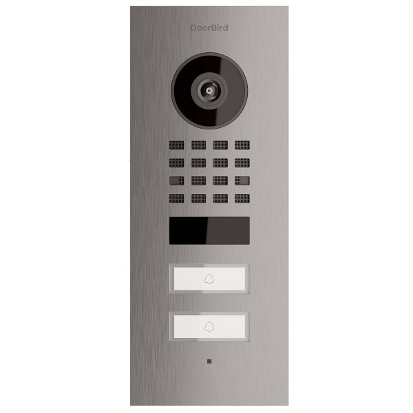 Inbouwdeurintercom Smart-IN Doorbird for Two D1102V van roestvrij staal