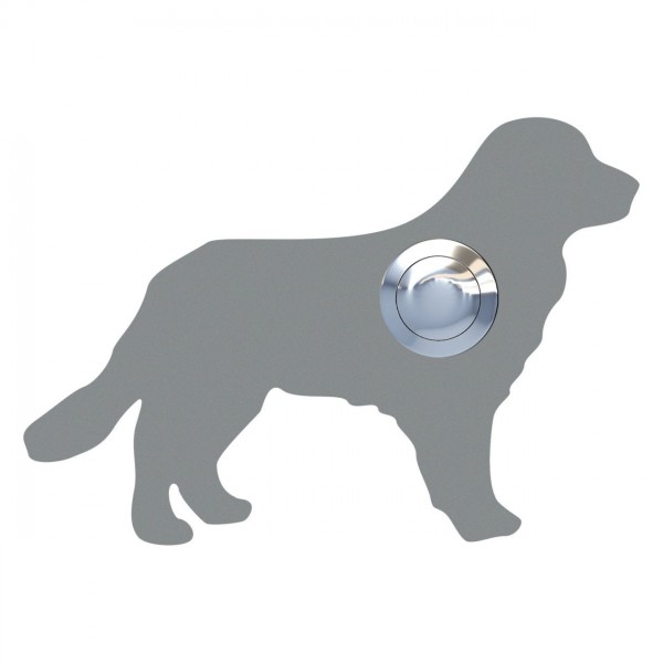 Deurbel Hond ''Baloe'' Grijs Mettallic