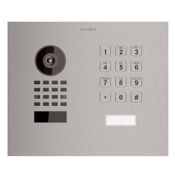 Inbouwdeurintercom Smart-IN WideScope Doorbird D1101KH mit Keypad module van roestvrij staal