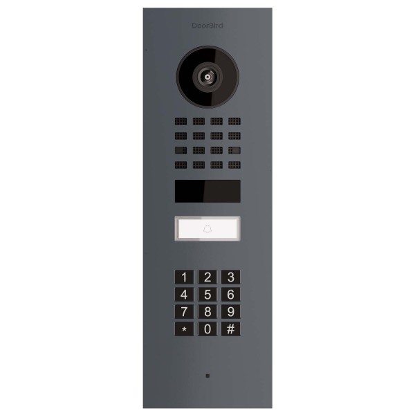 Inbouwdeurintercom Smart-IN Doorbird D1101KV met Keypad module in antraciet