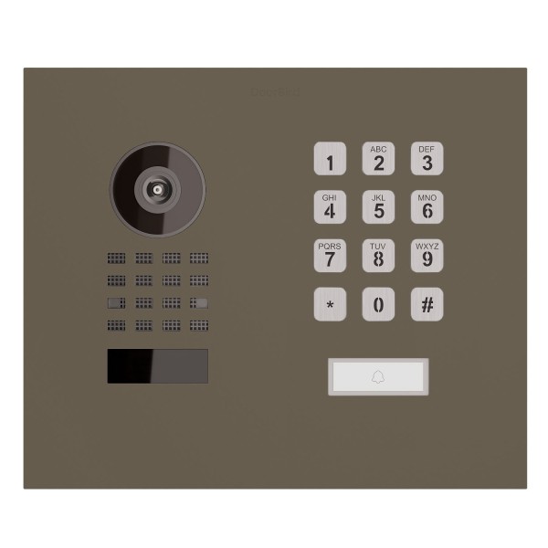 Inbouwdeurintercom Smart-IN WideScope Doorbird D1101KH mit Keypad module in beige grijs