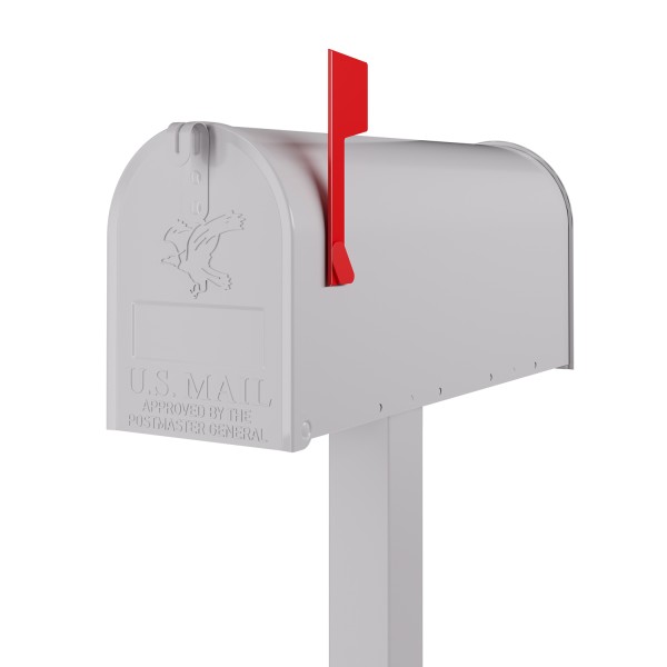 Amerikaanse brievenbus US Mailbox Wit