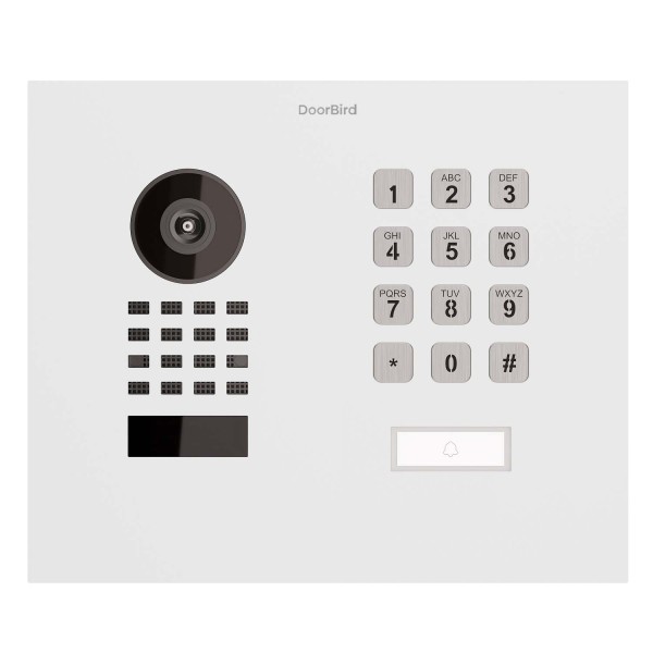 Inbouwdeurintercom Smart-IN WideScope Doorbird D1101KH mit Keypad module in wit