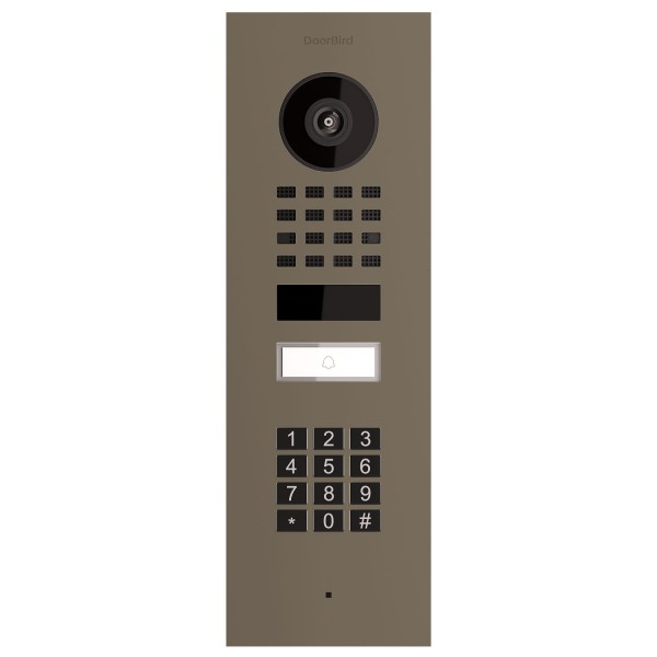 Inbouwdeurintercom Smart-IN Doorbird D1101KV met Keypad module in beige grijs