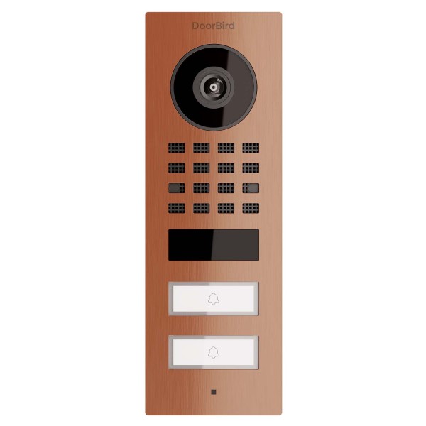 Opbouw deurintercom Smart-ON for TWO Doorbird D1102V met Bronzen uitstraling