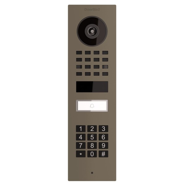 Opbouwdeurintercom Smart-ON Doorbird D1101KV met Keypad module in beige grijs