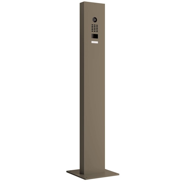 Intercomsysteem met standaard inclusief bodemplaat Smart Doorbird D1101V in beigegrijs