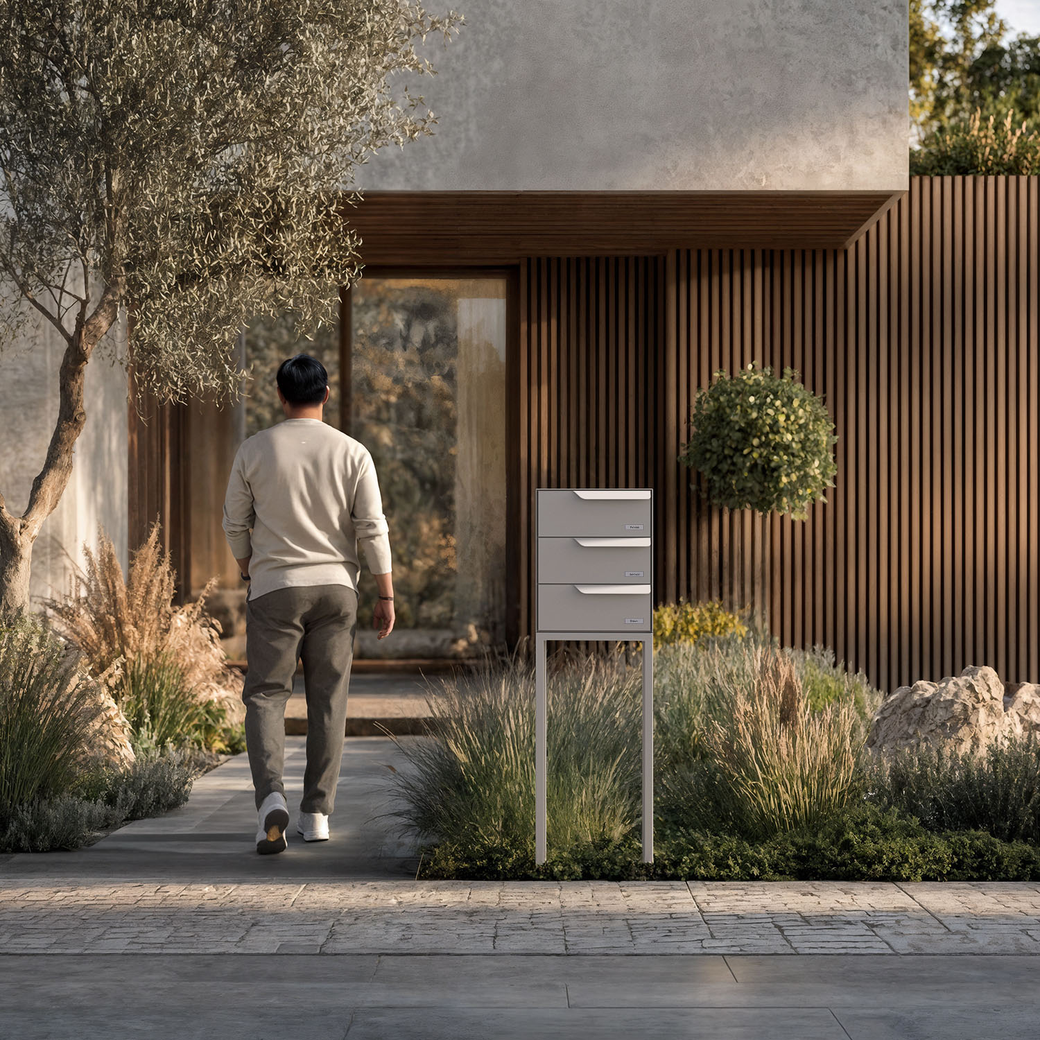 Kleurentrends 2025: brievenbussen in RAL-kleuren afgestemd op uw voordeur