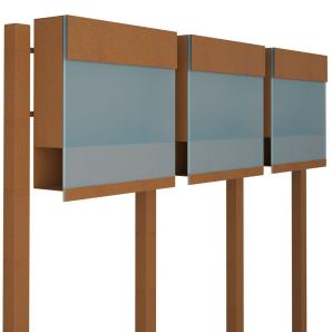 Brievenbus unit Manhattan for Three Special Blue