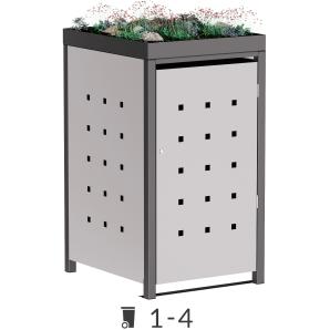Vuilnisbak doos Martha met plantendak - 240 liter